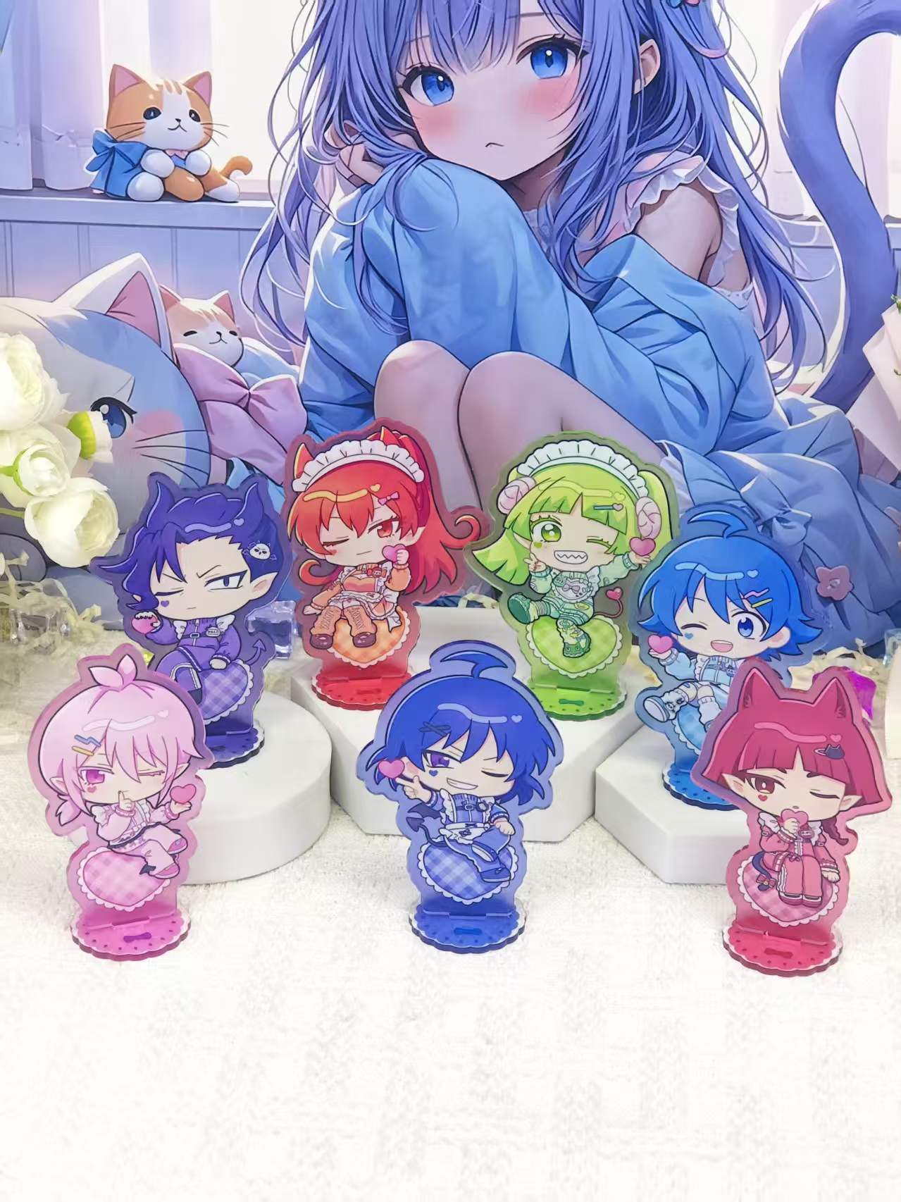 Anime Merchandise Collection - Set de soportes acrílicos con diseño