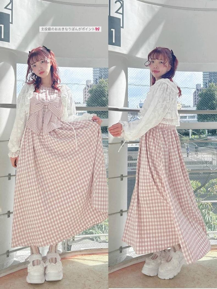 Vestido a Cuadros con Lazo de  - Popular Anime Merchandise reseña y precio